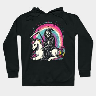 Grim Reaper Unicorn Hoodie